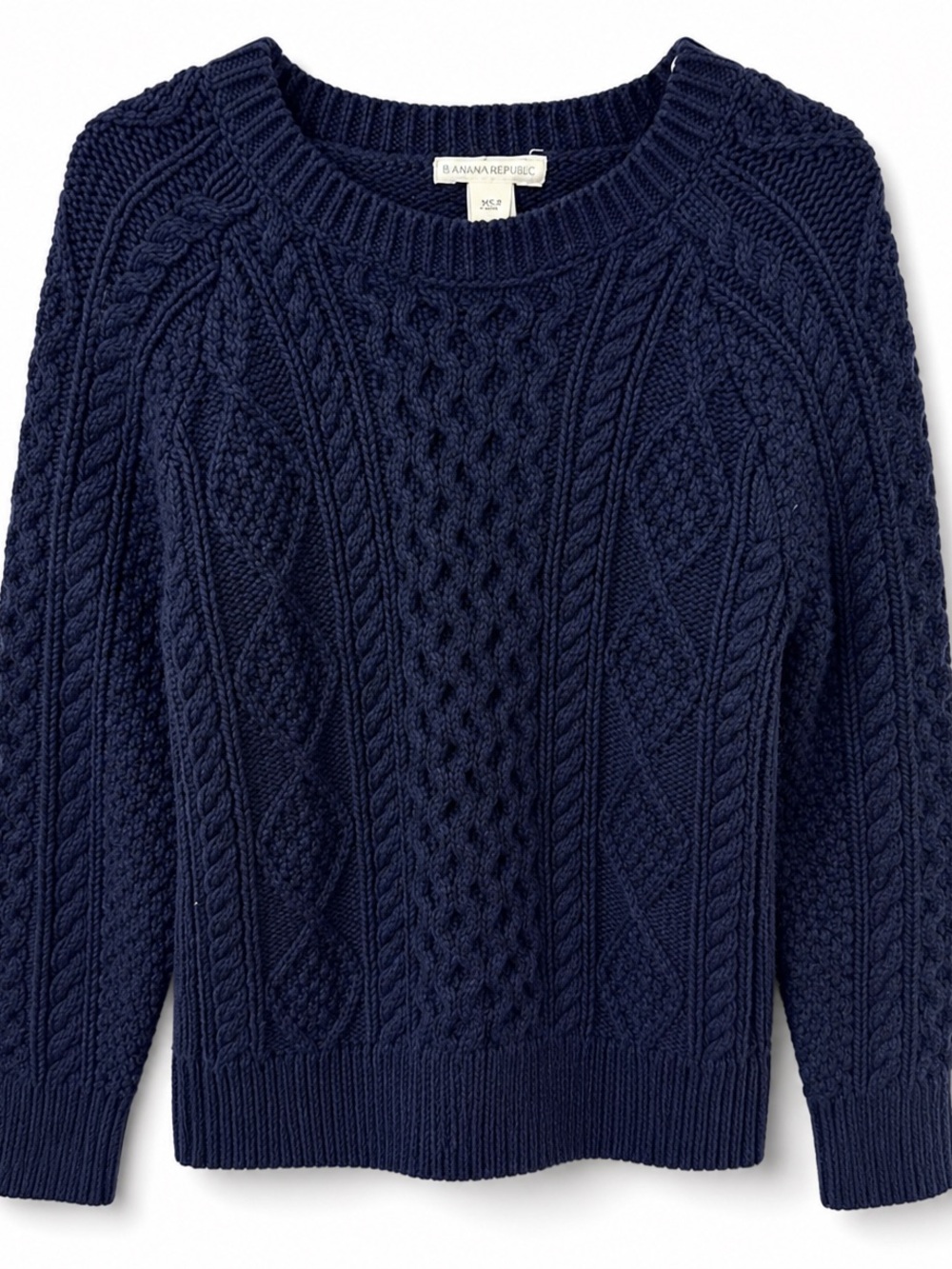 Crewcuts Dark Blue Cable Knit Sweater Small 6-7